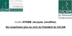 Me NYEMB Jacques Jonathan, n'est plus porte-parole du Président 